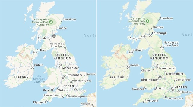 苹果英国/爱尔兰地图更新:使用LiDAR传感器